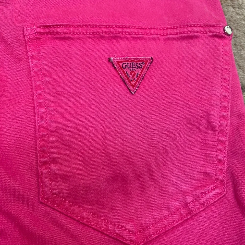 Guess Hot Pink Skinny Straight Leg Jeans - Picture 13 of 14